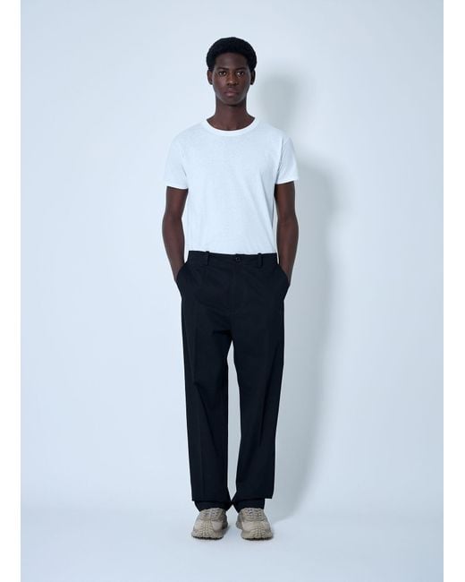 Moncler X Fragment Hiroshi Fujiwara Blue Logo Print Pants for men