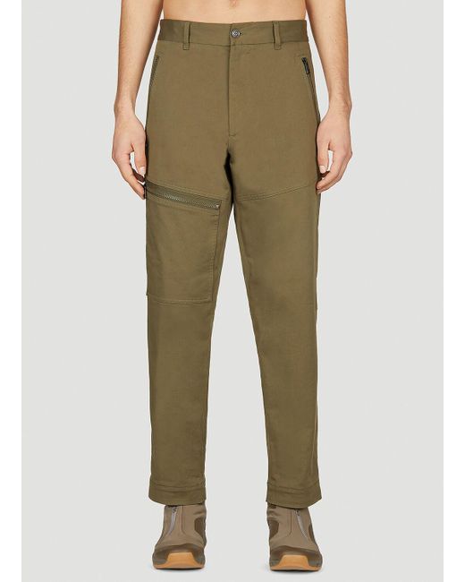 Moncler Green Zip Pocket Pants for men