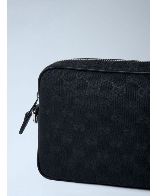 Gucci Blue Small Gg Canvas Pouch for men
