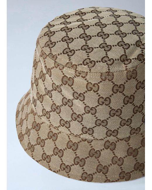 Gucci Multicolor Logo Motif Bucket Hat for men