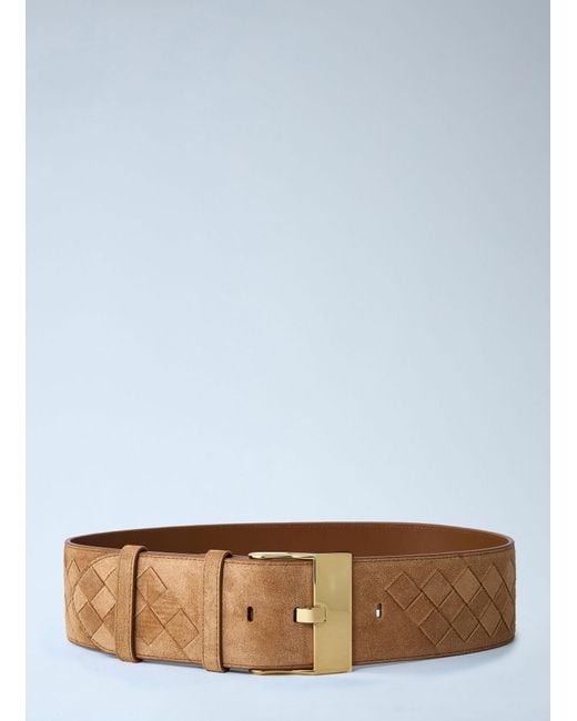 Bottega Veneta Blue Large Suede Watch Belt