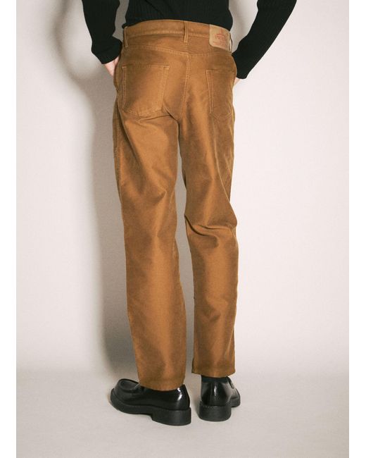 Prada Multicolor Moleskin Cargo Pants for men