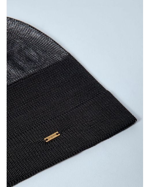 Saint Laurent Multicolor Hat And Scarf Set