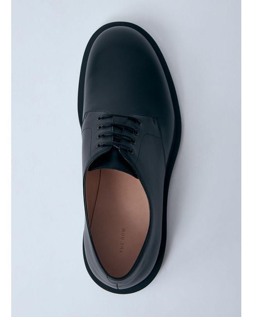 The Row Blue Novus Derby Shoe for men