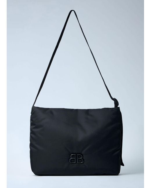 Balenciaga Blue Medium Monaco Flap Shoulder Bag for men
