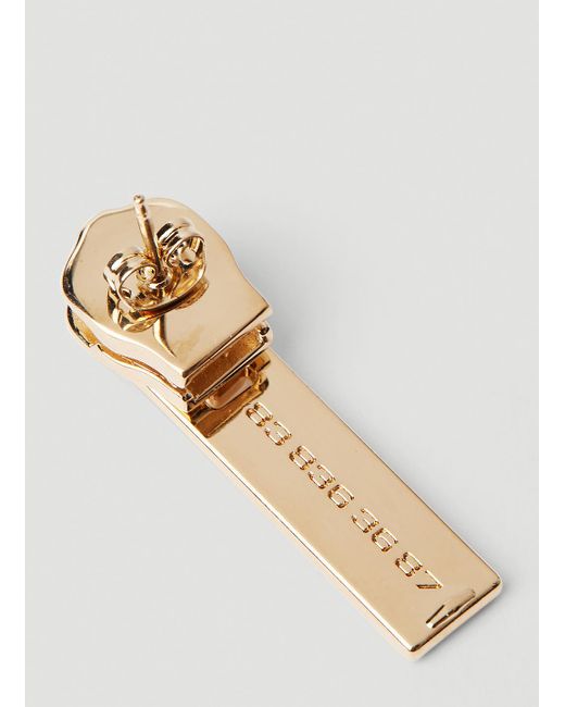 VTMNTS Barcode Zipper Earrings in Natural for Men | Lyst