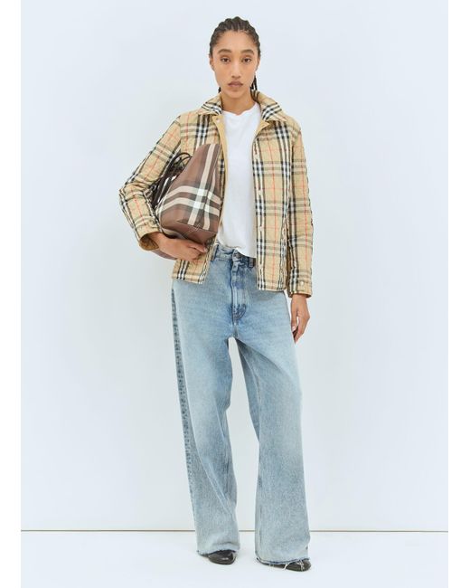 Burberry Natural Reversible Quilted Nylon Jacket