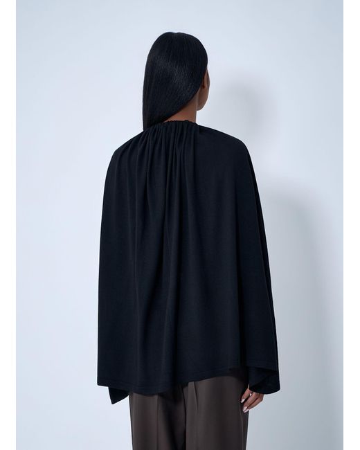 Totême  Blue Drawstring Cape