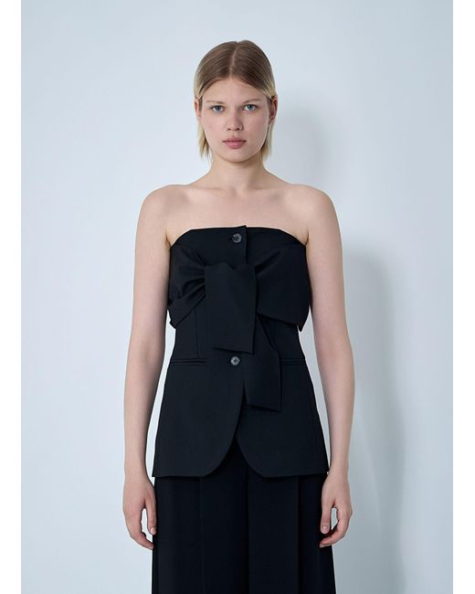 Max Mara Blue Wool Waistcoat