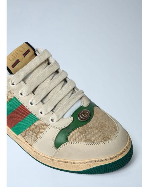 Gucci Green Screener Mule Sneakers