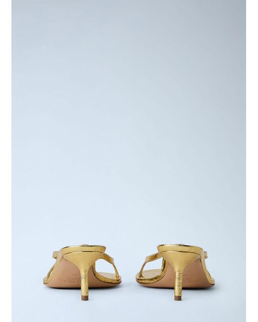 Acne Blue Kitten Heel Sandals