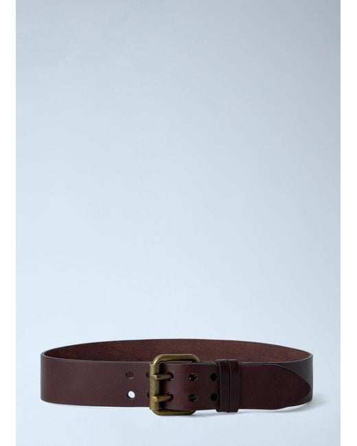 Saint Laurent Blue Motorcycle Leather Belt