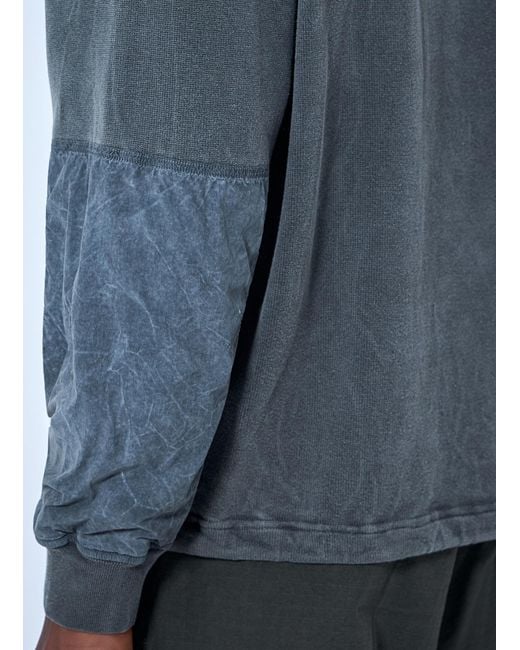 Stone Island Blue Oversized Crewneck Sweatshirt for men