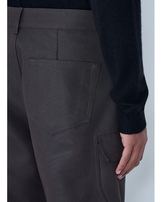 Rick Owens Black Geth Cargo Pants for men
