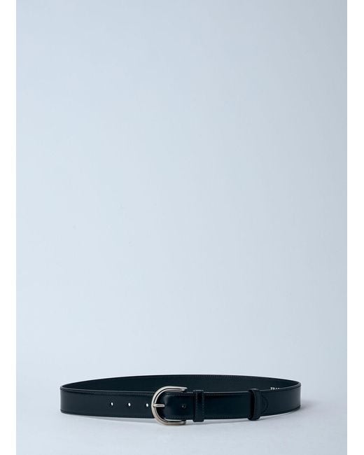 Prada Blue Leather Belt for men
