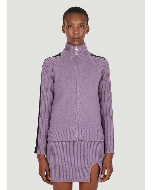 TheOpen Product Knitted Zip Sweater in 