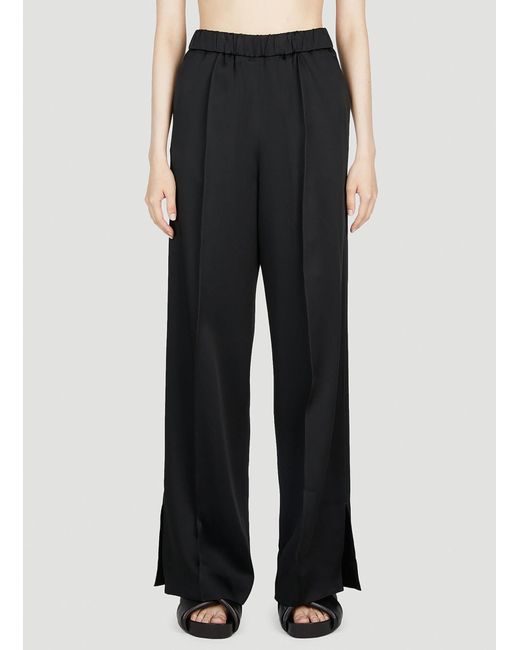 Jil Sander Black Split Cuff Pants