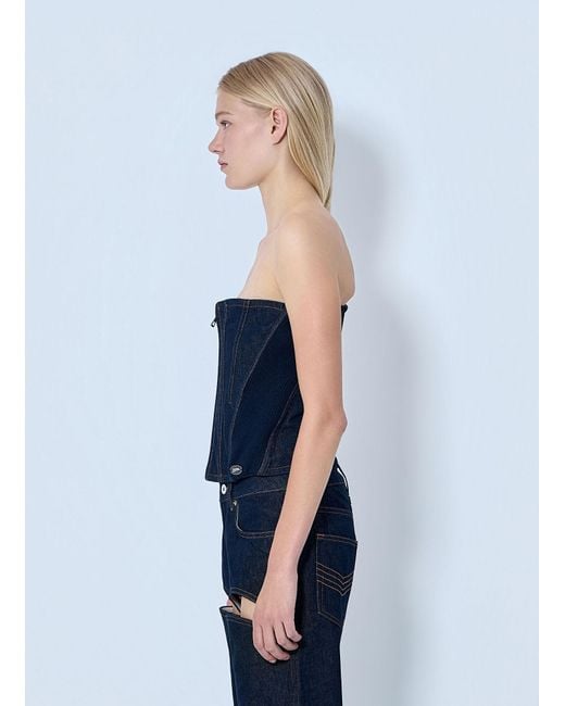 Jean Paul Gaultier Blue Denim Corset