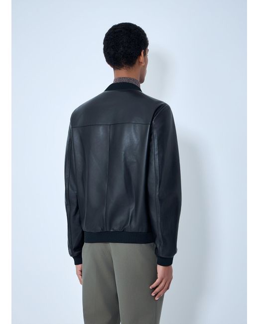 Prada Blue Reversible Bomber Jacket for men