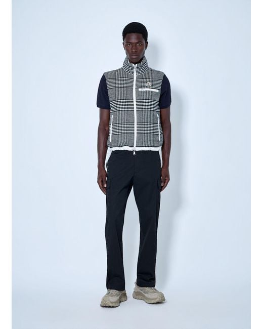 Moncler White Gienah Reversible Wool Blend Down Gilet for men