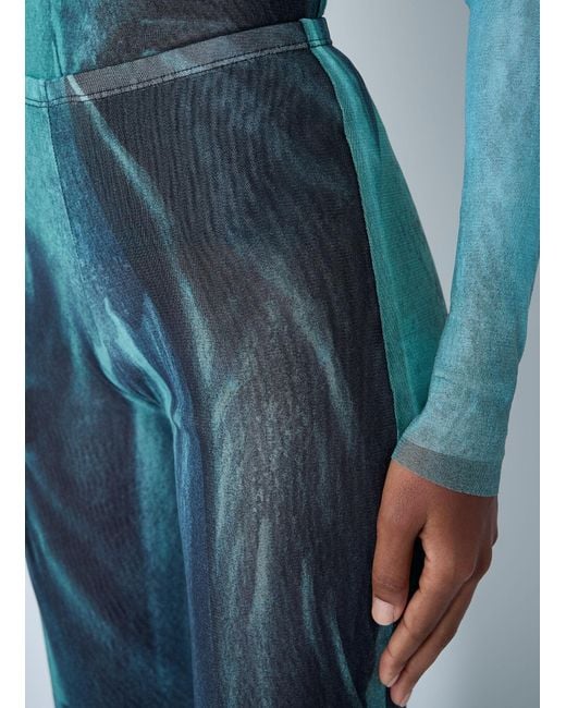 Jean Paul Gaultier Blue Water Mesh Pants
