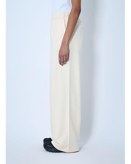 Moncler White Cotton Track Pants
