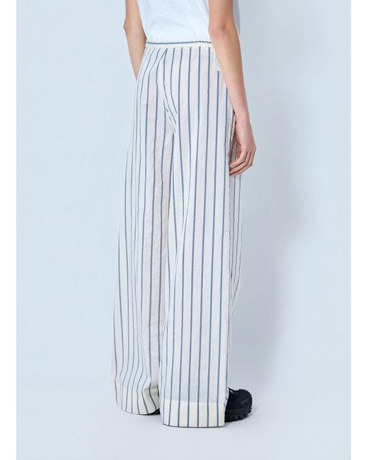 Moncler Blue Striped Trousers
