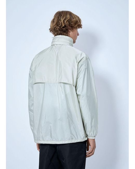 Prada Gray High-Neck Zip Jacket for men