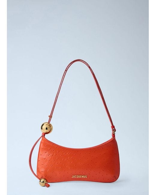Jacquemus Red Le Bisou Perle Shoulder Bag