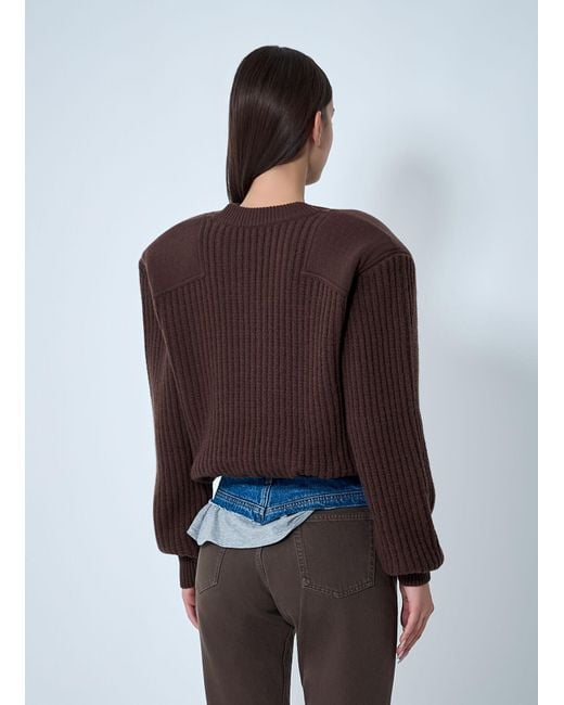 August Barron Brown Display Army Sweater