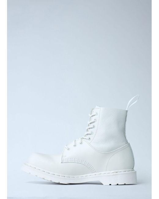 Mm6 Maison Margiela X Dr.martens Blue 1460 Leather Boots
