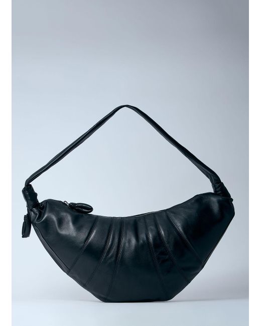 Lemaire Blue Large Croissant Shoulder Bag