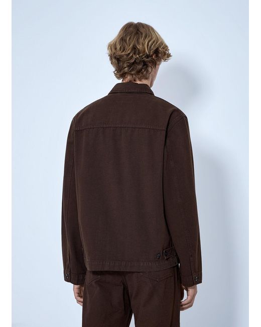 Lemaire Brown Boxy Jacket for men
