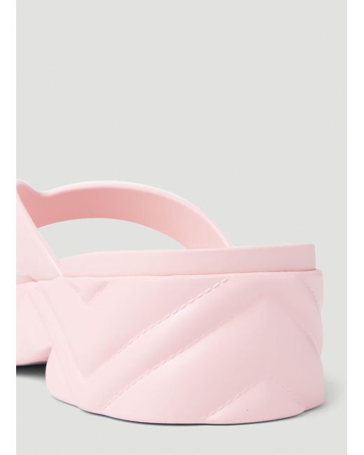 Gucci Pink Thong Platform Sandal