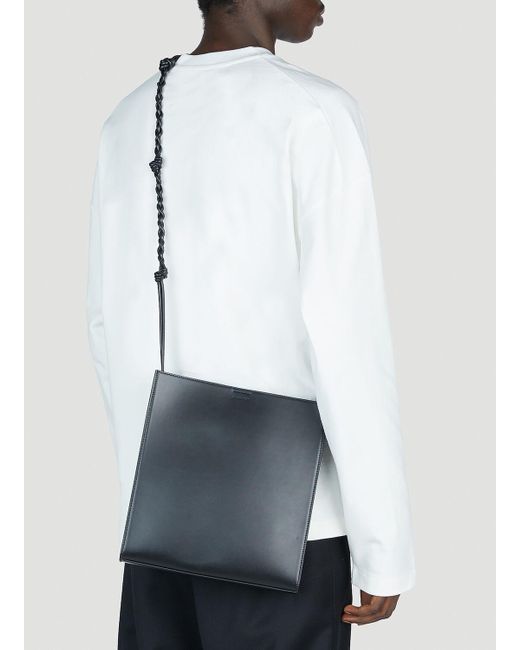 Jil Sander White Medium Tangle Shoulder Bag for men