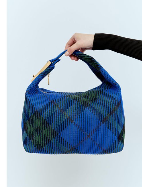 Burberry Blue Medium Peg Duffle Handbag