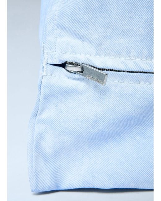 Issey Miyake Blue Sculptural Shoulder Bag