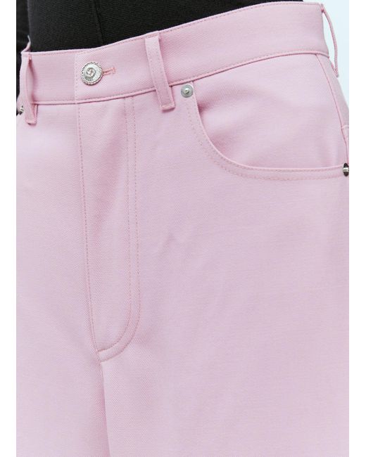 Gucci Pink Wool Drill Pants