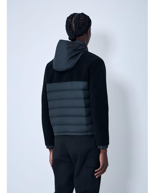 Moncler Blue Mistral Teddy Short Jacket for men