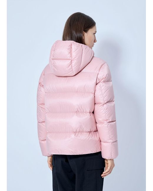 Moncler Pink Feligule Hooded Short Down Jacket