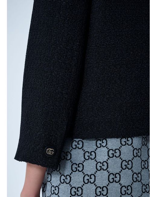 Gucci Blue Wool-Blend Jacket