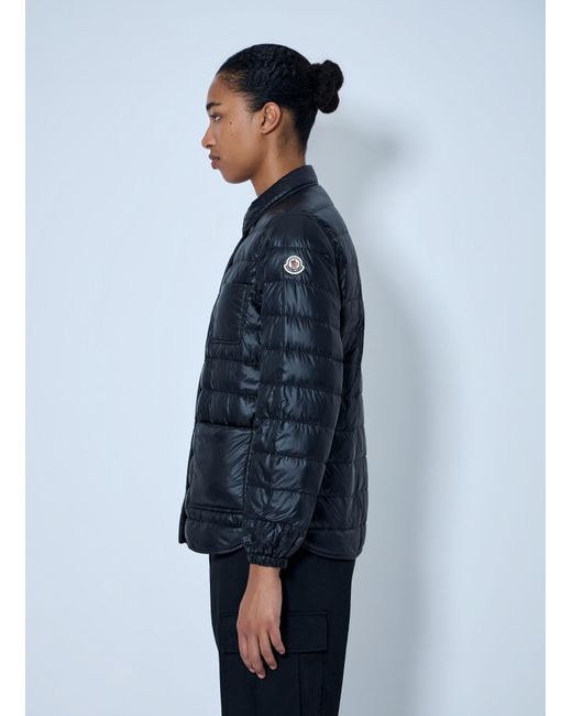 Moncler Blue Fouine Down Shirt Jacket