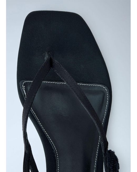 Totême  White Slingback Satin Sandals