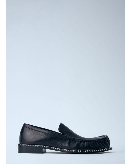 Dries Van Noten Blue Leather Loafers for men