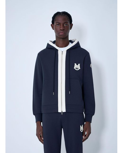 Moncler Blue Zip-up Cardigan for men