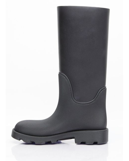 Burberry Gray Rubber Marsh High Boots