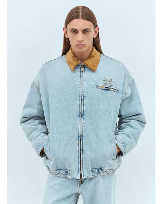 Miu Miu Blue Padded Denim Jacket