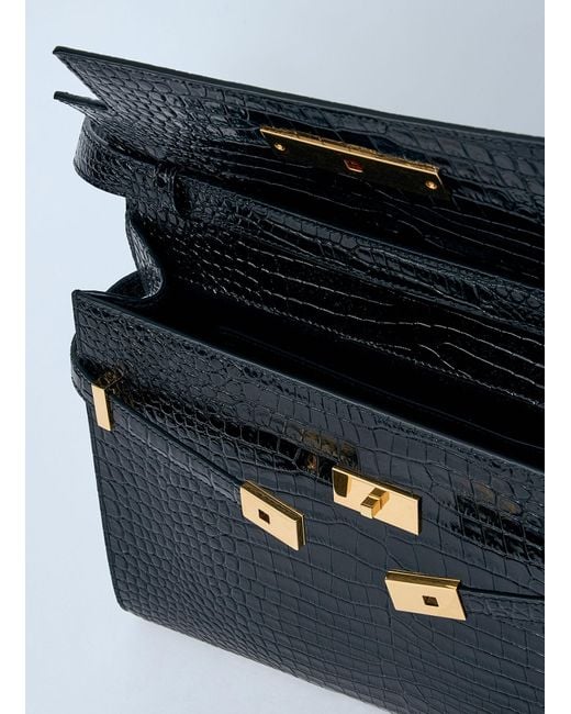 Saint Laurent Black Manhattan Shoulder Bag
