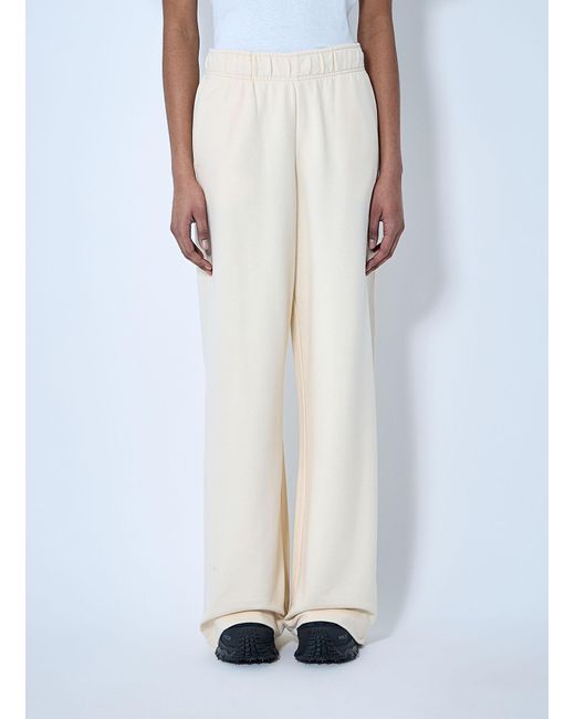 Moncler White Cotton Track Pants