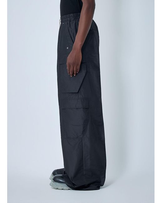 Rick Owens Blue Cargobelas Pants for men